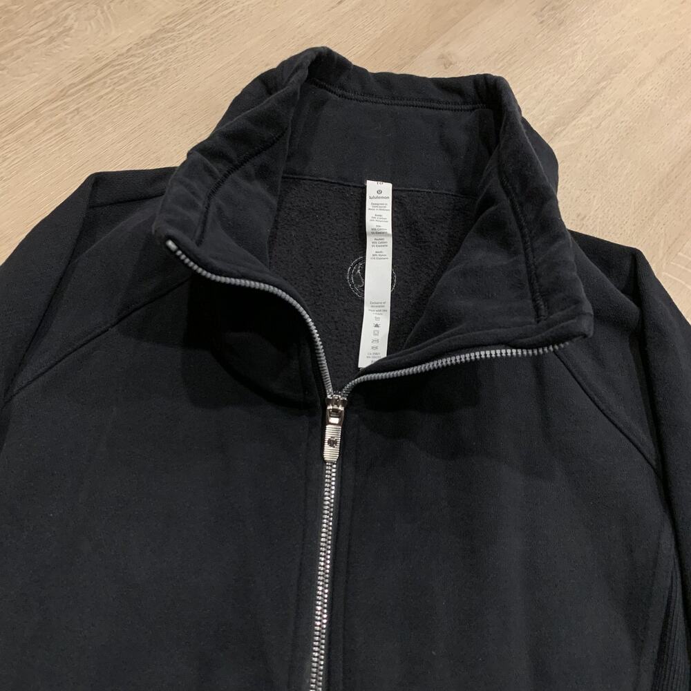 Lululemon Radiant II Jacket Women's 10 Black Full Zip High Neck Activewear - Picture 2 of 8